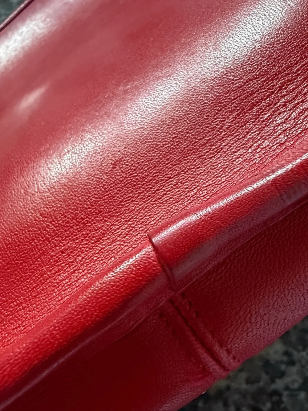 COACH Vintage Bonnie Cashin MADE IN USA Red Leather Clutch UNIQUE